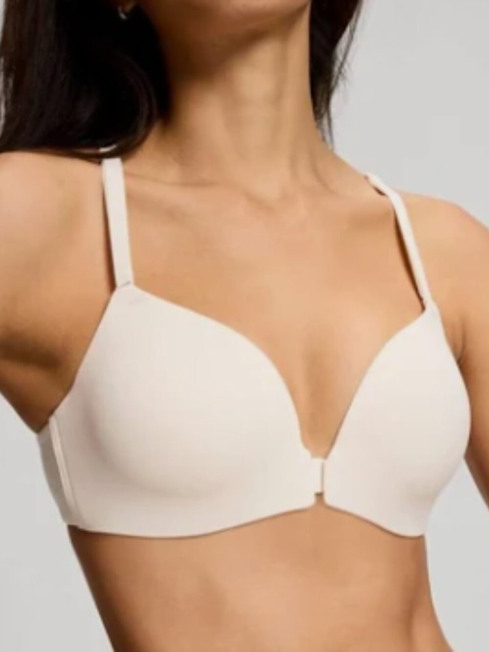 Soma Enbliss Ivory White Front Close Racerback Bra 36D